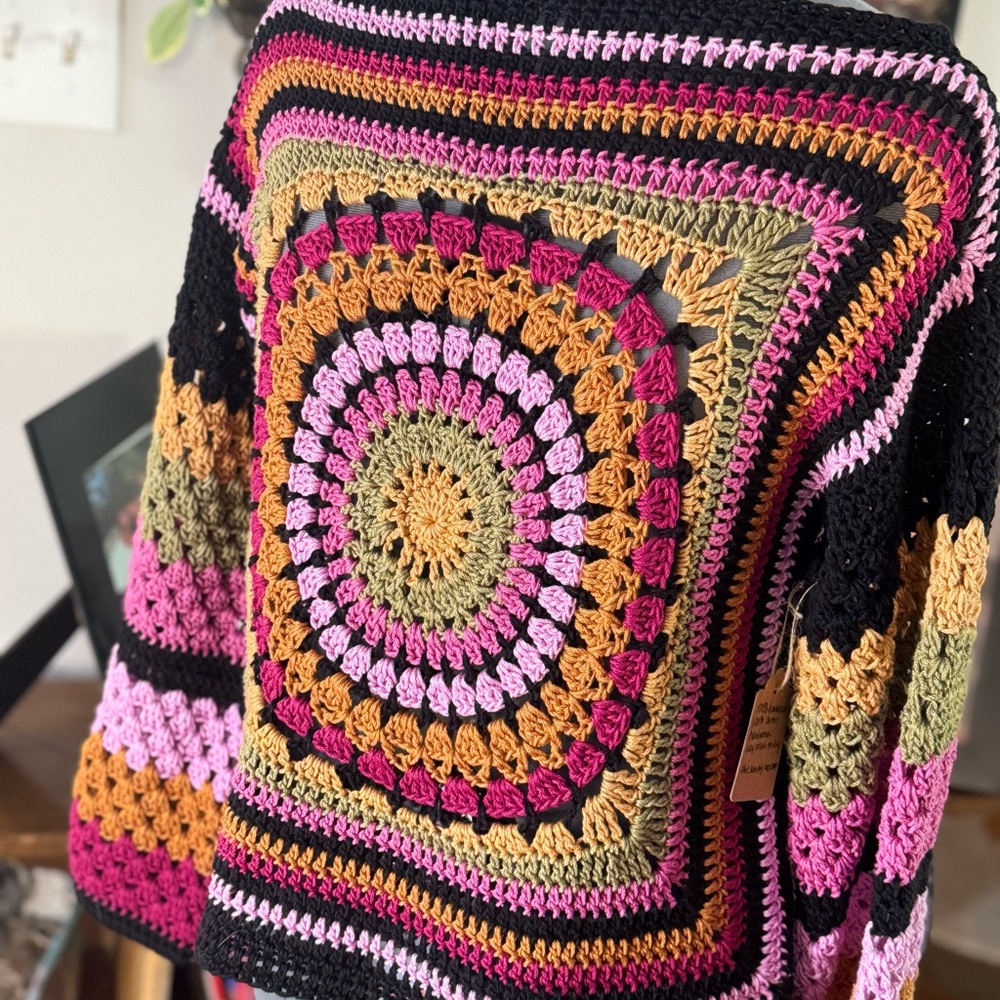 Multicolor Crochet Sweater